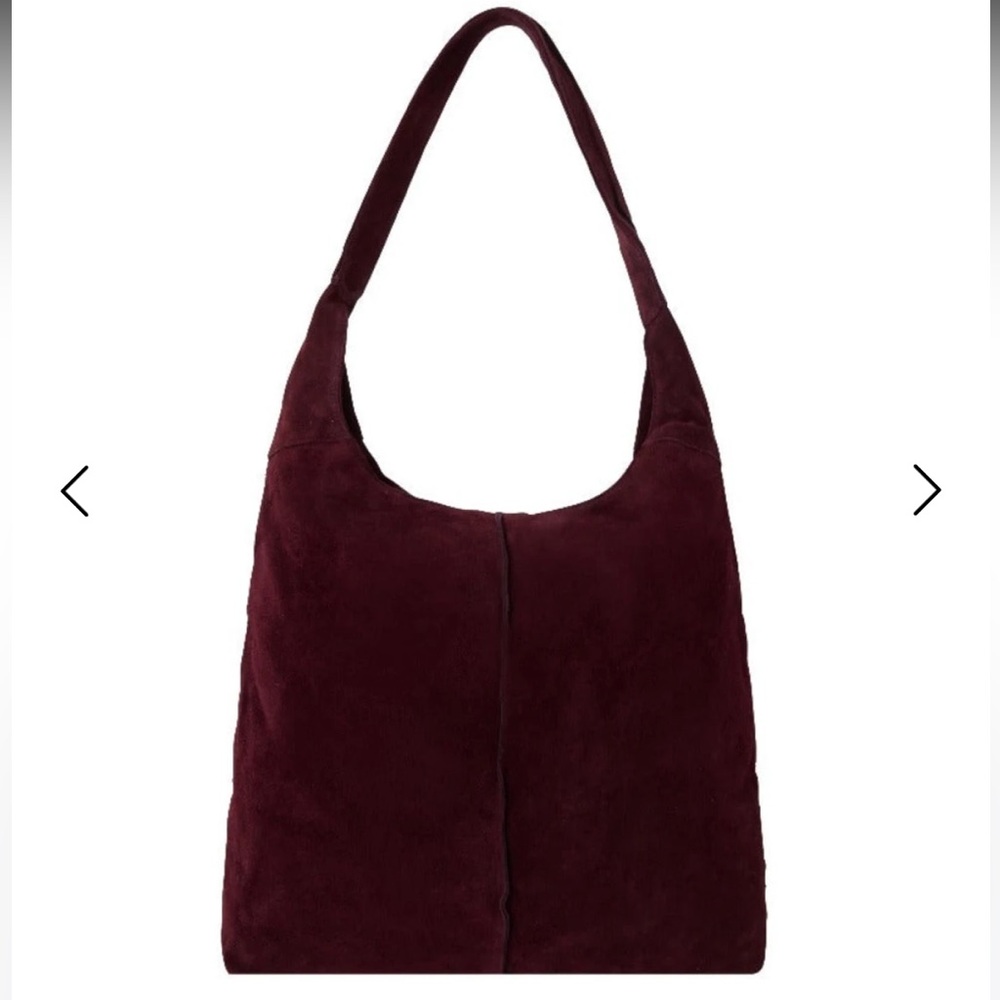 NWT Brix+Bailey Soft Suede Hobo Shoulder Bag